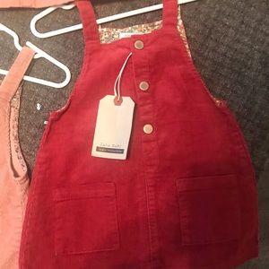 Burgundy Zara toddler corduroy dress